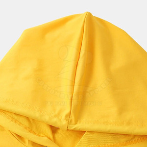 New Trendy Winter <b>Men's</b> <b>Hoodies</b> <b>Yellow</b> Black Solid Color Customized Cotton/Polyester Breathable Quick Dry Private Plain Dyed - Product Image 3