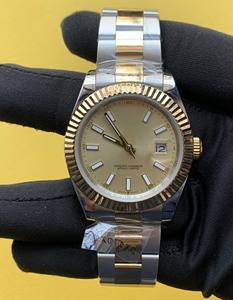 Meilleures ventes Montre-bracelet mécanique automatique en acier inoxydable avec cadran indexé de 41 mm, mouvement automatique, luxe, mode, à prix réduit - Product Image 1