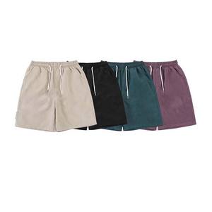 Poids lourd musculation hommes 100% coton Gym Fitness sweat Shorts hiver polaire avec poches solide motif Streetwear 2025 - Product Image 1