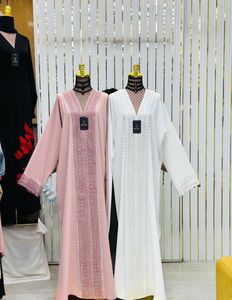 Luxury Vintage Designer Women Abaya Handmade Embroidery Premium Nida Material-Stylish Modest Fashion for Women Party Gifting Use - Product Image 2