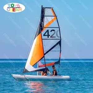 Customizable water sports inflatable sailboat accessories inflatable pontoons