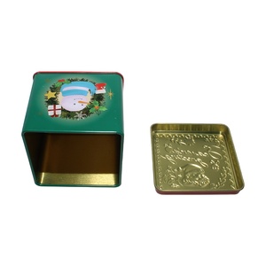 High Quality Food Grade Square Metal <b>Tin</b> Can with Custom Logo and Adjustable Size for Gift Candy & Tea Storage - Product Image 6