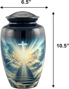 โกศสวรรค์สำหรับขี้เถ้ามนุษย์ขี้เถ้าที่ระลึกสำหรับผู้ใหญ่โกศตกแต่งสำหรับขี้เถ้าผู้ใหญ่ขนาดกำหนดเองได้ - Product Image 5