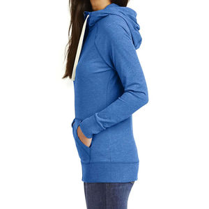 <b>Women's</b> 100% Cotton Casual <b>Hoodies</b> with Zip up Solid Color and <b>Long</b> Sleeves <b>for</b> Outdoor Wear Custom Logo Sportswear <b>Hoodies</b> - Product Image 3