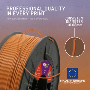 Filamento per Stampante 3D WINKLE Brick PLA HD Testurizzato 1.75mm 1kg, Qualità Europea ES Biodegradabile, Facile da Stampare, Alta Precisione 190-230 - Product Image 3