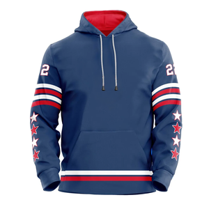 Vente en gros Nouveauté Article très vendu 2024 Sweat à capuche de hockey sur glace avec capuche Style homme Sweats à capuche Pulls à capuche avec personnalisation - Product Image 1