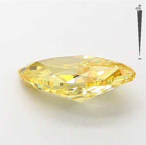 อัญมณี Aniva IGI สำหรับ GIA ได้รับการรับรอง1.58ct เครื่องประดับเพชรสวยงามสีเหลืองสำหรับปลูกในห้องแล็บทำเพชรทรงหลวม - Product Image 3