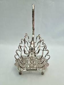 Support à pain grillé personnalisé en argent pour les tranches de pain du petit-déjeuner, accessoires de cuisine, rangement et organisation à domicile - Product Image 2