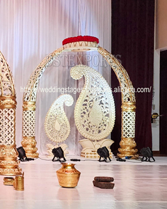 Majestuoso matrimonio del sur de la India Mandap EE. UU. Personalizar colmillo de elefante Pilar de fibra duradera Diseñador Mandapam Australia Precio de venta Reino Unido - Product Image 4