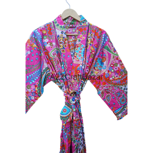 Cárdigan tradicional con frente abierto para mujer, ropa de dormir, Kimono de algodón con estampado Floral hermoso, ropa de playa para verano y primavera - Product Image 4