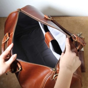 กระเป๋าเดินทางหนังแท้ทำมือผลิตจากโรงงานผลิตเอง - Product Image 4