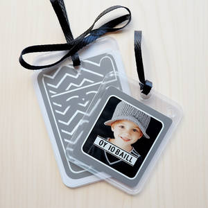 Etiquetas de equipaje con estampado de animales de plástico translúcido transparente personalizado con logotipo de maleta de viaje para regalos promocionales - Product Image 4