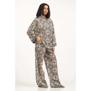 Pantalones de Corte Regular WM-COD-SS25-363B con Decoración Estampada - Product Image 4