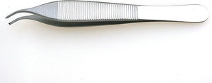 Fórceps de acero inoxidable Debakey Adson 1x2 dientes con instrumentos quirúrgicos de disección y manejo de tejidos de alta calidad - Product Image 2
