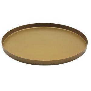 Ensemble de 5 Plateaux et Plateau pour Vaisselle de Table Dernier Design en Fer avec Brosse Ronde Couleur Nickel Argent - Product Image 3