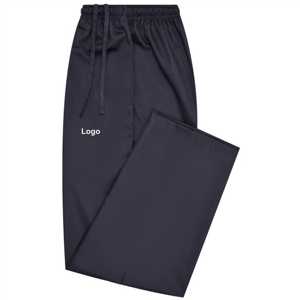 Chocolate Brown Cross Pocket Woven <b>Pajama</b> 100% Cotton Soft Lounge <b>Pants</b> Regular Fit Sleepwear with Drawstring & Pockets - Product Image 1
