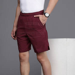Short de fitness personnalisé grande taille pour hommes coupe ample cordon de serrage avec motif solide vente en gros de coton style décontracté pour vente en ligne - Product Image 3