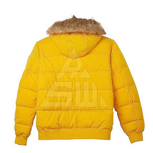 Blouson d'hiver personnalisé pour homme avec col montant et logo frontal, design respirant et léger, service OEM disponible - Product Image 2