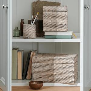Rectangular <b>rattan</b> <b>box</b> with lid Handmade <b>Storage</b> <b>Box</b> Eco-Friendly Natural Home and Home Decor Wholesale from Vietnam - Product Image 3