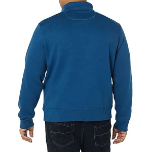 Sudadera OEM para hombre, 100% algodón, gruesa, personalizada, con cremallera de un cuarto, estampada, extragrande, térmica, unisex - Product Image 4