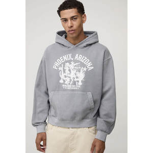 เสื้อสเวตเตอร์มีฮู้ดแบบสวมหัวสำหรับผู้ชายไซส์พิเศษออกแบบมาเพื่อความสบายและแฟชั่นลำลองทันสมัย - Product Image 1