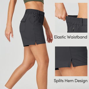 Pantalones cortos de golf con logotipo personalizado para mujer, tela elástica transpirable, diseño OEM, ideal para regalos de marca deportiva y pedidos a granel - Product Image 5