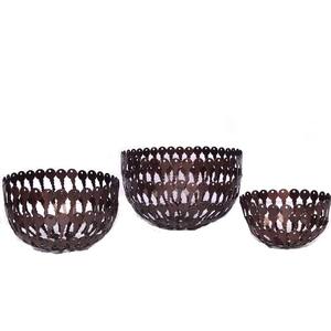 Cuenco de Llaves de Hierro con Acabado en Latón y Cobre Antiguo, Cuenco de Metal Decorativo Moderno, Decoración Elegante para el Hogar, Exhibición de Mesa, Venta al por Mayor - Product Image 1