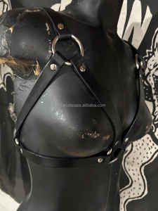 Arnés de pecho de cuero Vegano para mujer, hebillas de cinturón para el cuerpo, moda para el cuerpo, 2017 - Product Image 5