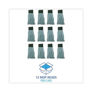Cabezal de Mopa Húmeda Boardwalk EchoMop Azul Mediano, 12 Unidades por Caja, Material Sintético/Algodón con Extremos Enlazados - Product Image 5
