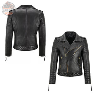 Chaqueta de moto de cuero para hombre de calle alta diseño único de alta calidad 100% cuero genuino transpirable impermeable motocicleta - Product Image 6