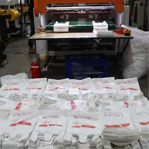 工場卸売カスタム印刷ロゴカラフルなスーパーマーケット堆肥化可能なTシャツハンドルショッピングバッグソングバンプラスチック
