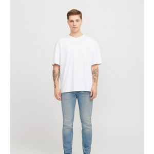 Jeans slim en denim délavé de qualité supérieure pour hommes, taille mi-haute, coupe ajustée, écologiques, droits, en gros, skinny, délavés, vintage - Product Image 3