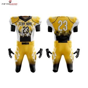 Uniforme de football américain personnalisé Offre Spéciale respirant manches courtes et logo d'équipe impression par sublimation vêtements de football américain - Product Image 3