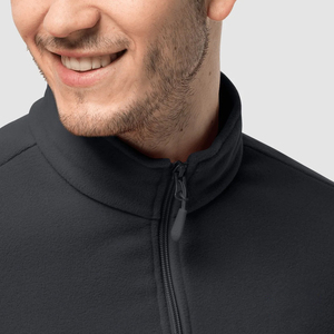 Hombres sin costuras cremallera entrenamiento Meath Top para la venta Nueva llegada de manga larga de pie de cuello de los hombres de media cremallera camisa - Product Image 3