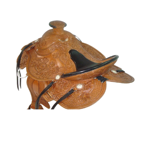 Selle de course Western Pleasure en cuir d'origine robuste de qualité supérieure pour les courses de chevaux et l'équitation - Product Image 4