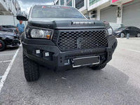 Pare-chocs avant de luxe en fer forgé noir de 3 pouces pour pick-up 4x4, compatible Hilux Revo Rocco 2018+ et FJ Cruiser - Vente Flash