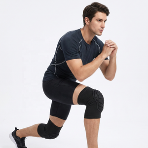 Genouillères respirantes en tricot doux et épais pour le basketball, protection professionnelle, design unisexe à enfiler, utilisables en toutes saisons - Product Image 4