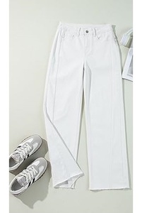 Pantalones Vaqueros de Mezclilla para Hombre, Cintura Media, Estilo Casual Urbano, Elásticos, Tela Oxford, Cintura Elástica, Corte Regular, Acampanados, Transpirables - Product Image 5