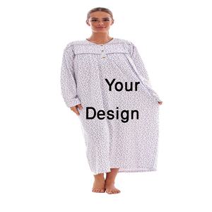 Ropa de dormir de punto de primavera para mujer, últimos camisones con logotipo personalizado, exportación directa desde Bangladesh - Product Image 4