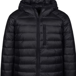 Chaqueta empacable de invierno ligera de alta calidad para hombre, tela de lona con capucha de estilo callejero, servicio OEM, venta al por mayor, precio bajo - Product Image 1