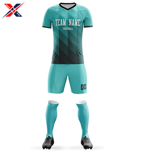 Uniforme de fútbol de alta calidad de manga corta para hombre y mujer, hecho de poliéster, venta al por mayor, precio más vendido, uniforme de uso del equipo de fútbol - Product Image 5