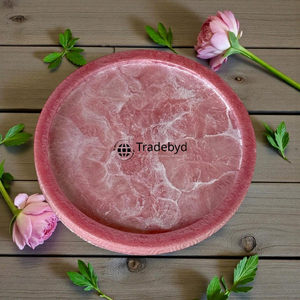 Plateau en résine artisanal, plateau de service de luxe, décoration moderne pour la maison, cadeau, vaisselle par Tradebyd - Product Image 2