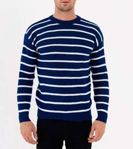 Couleur personnalisée à manches longues respirant décontracté vierge col haut prix de gros tricoté hiver hommes vêtements de sport pulls en laine de coton - Product Image 1