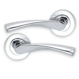 Classic luxury door lever handle aluminum for home apartment interior bathroom sliding pull door handle furniture hardware 2023