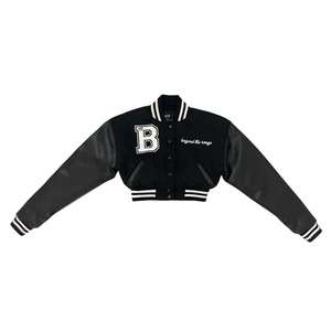 Veste de Baseball Brodée Annonce de Minuit Collection Automne Hiver Version Lourde Homme et Femme - Product Image 6