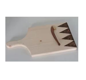 New Arrival Kitchen Tableware Homeware Natural <b>Wood</b> Bamboo Cheese Cutting Board Resin Chopping Board with PC Breakfast Platter - Product Image 4