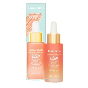 Glow Baby Booster Serum para cara Vitamina C Ácido glicólico Ilumina para todo tipo de piel Sin fragancia Vegano y sin crueldad