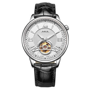 Custom Men's <b>Mechanical</b> <b>Watch</b> Tourbillon Movement Water-Resistant Features Pointer Dial Display Crown - Product Image 1