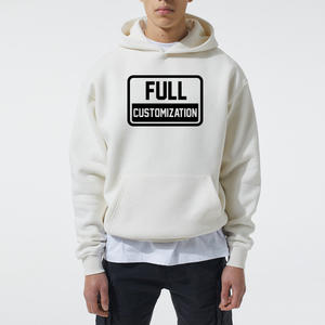 Sweats à capuche d'hiver personnalisés pour hommes Épaules tombantes Streetwear Poids lourd 100% coton Pullover Regular Fit Sweatshirts à capuche - Product Image 3