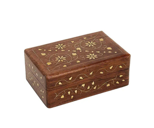 CAJA TALLADA TRADICIONAL MINI CAJA TALLADA A MANO DE MADERA ARTÍCULO - Product Image 1